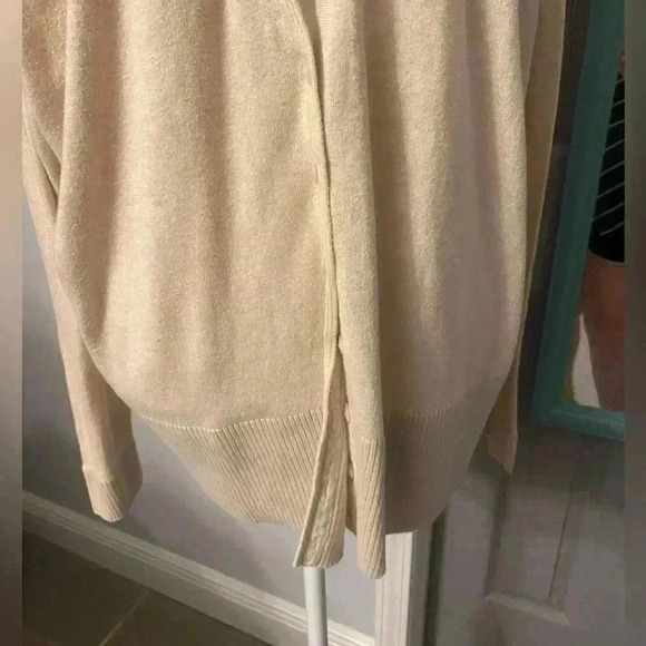 Lane Bryant V neck button up sweater cardigan in beige Women’s size 22/24w - Picture 3 of 7